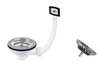 SINK SOLUTION Sifonsko grlo 3 1/2" s vertikalnim pomoćnim preljevom